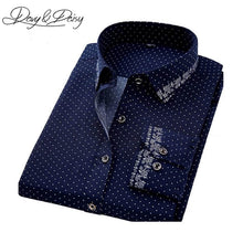 Load image into Gallery viewer, DAVYDAISY Casual Shirt Men Autumn Social Print Dress Slim Fit Long Sleeve Shirt Male Brand Clothing Chemise Homme 4XL DS-165