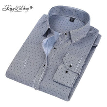 Load image into Gallery viewer, DAVYDAISY Chemise Homme Fashion Shirts Men High Quality Long Sleeve Plaid Printed Casual Shirts Men Business Clothing DS-140