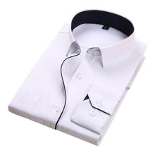 Load image into Gallery viewer, DAVYDAISY Hot Sale Men Shirt long Sleeved Solid Twill Striped Male Formal Shirts Brand Slim Fit Business Dress Shirt Man DS014
