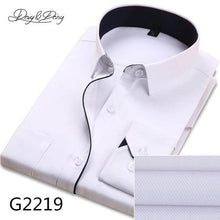 Load image into Gallery viewer, DAVYDAISY Hot Sale Men Shirt long Sleeved Solid Twill Striped Male Formal Shirts Brand Slim Fit Business Dress Shirt Man DS014