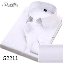 Load image into Gallery viewer, DAVYDAISY Hot Sale Men Shirt long Sleeved Solid Twill Striped Male Formal Shirts Brand Slim Fit Business Dress Shirt Man DS014