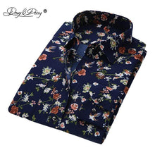 Load image into Gallery viewer, DAVYDAISY Men Shirt Long Sleeve Fashion Floral Printing Male Shirts Brand Clothing Casual shirt Man camisa masculina DS004