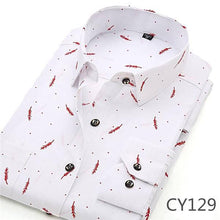 Load image into Gallery viewer, DAVYDAISY Men Shirt Long Sleeve Fashion Floral Printing Male Shirts Brand Clothing Casual shirt Man camisa masculina DS004