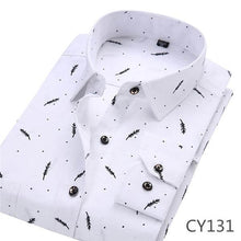 Load image into Gallery viewer, DAVYDAISY Men Shirt Long Sleeve Fashion Floral Printing Male Shirts Brand Clothing Casual shirt Man camisa masculina DS004