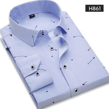 Load image into Gallery viewer, DAVYDAISY Men's Casual Shirt Autumn Full Sleeve Solid Print High Quality Social Dress Shirt Men Brand Clothing Camisa DS-110