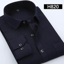 Load image into Gallery viewer, DAVYDAISY Men's Casual Shirt Autumn Full Sleeve Solid Print High Quality Social Dress Shirt Men Brand Clothing Camisa DS-110