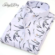 Load image into Gallery viewer, DAVYDAISY New Arrival Casual Shirts Men Spring Slim Fit Printed Long Sleeved Shirt Male Business Dress Shirts Camisa DS-132