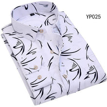 Load image into Gallery viewer, DAVYDAISY New Arrival Casual Shirts Men Spring Slim Fit Printed Long Sleeved Shirt Male Business Dress Shirts Camisa DS-132