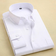 Load image into Gallery viewer, Fashion Twill Business Formal Shirts Long Sleeve Mens Dress Shirt Male Office Work Wear Casual Social Shirt Plus size 6XL 7XL