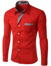 Load image into Gallery viewer, Hot Sale 2019 New Fashion Men Shirts Long Sleeve Cotton Slim Fit French Cuff Casual Male Social Dress Shirt Heren Hemden M-4XL