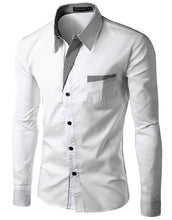 Load image into Gallery viewer, Hot Sale 2019 New Fashion Men Shirts Long Sleeve Cotton Slim Fit French Cuff Casual Male Social Dress Shirt Heren Hemden M-4XL