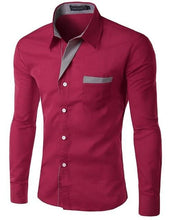 Load image into Gallery viewer, Hot Sale 2019 New Fashion Men Shirts Long Sleeve Cotton Slim Fit French Cuff Casual Male Social Dress Shirt Heren Hemden M-4XL