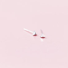 Load image into Gallery viewer, INZATT Minimalist Real 925 Sterling Silver Geometric Triangle Stud Earrings Fine Jewelry For Unisex personality Accessories Gift