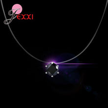 Load image into Gallery viewer, JEMMIN Transparent Rope Pendant Necklace 8 Colors Clear Cubic Zirconia 925 Sterling Silver Interface Popular Factory Price