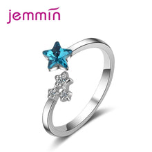 Load image into Gallery viewer, Jemmin Fashion Jewelry Accessory Women Lovely Design 925 Sterling Silver Open Rings For Bridal Trendy Finger Openning Rings