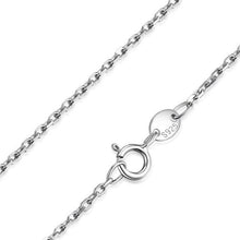 Load image into Gallery viewer, JewelryPalace 100% Genuine 925 Sterling Silver Necklace Classic Basic Silver Chains Lobster Clasp Adjustable Fashion Jewelry