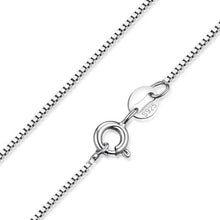 Load image into Gallery viewer, JewelryPalace 100% Genuine 925 Sterling Silver Necklace Classic Basic Silver Chains Lobster Clasp Adjustable Fashion Jewelry
