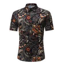 Load image into Gallery viewer, Men Shirt Summer Style Palm Tree Print Beach Hawaiian Shirt Men Casual Short Sleeve Hawaii Shirt Chemise Homme Asian Size 3XL
