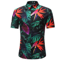 Load image into Gallery viewer, Mens Hawaiian Shirt Male Casual masculina Printed Beach Shirts Short Sleeve 2018 New Fashion Brand SizeM-3XL