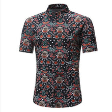 Load image into Gallery viewer, Mens Hawaiian Shirt Male Casual masculina Printed Beach Shirts Short Sleeve 2018 New Fashion Brand SizeM-3XL
