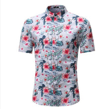 Load image into Gallery viewer, Mens Hawaiian Shirt Male Casual masculina Printed Beach Shirts Short Sleeve 2018 New Fashion Brand SizeM-3XL