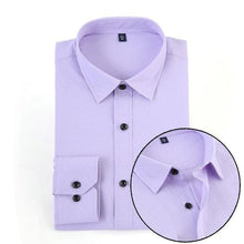 Load image into Gallery viewer, Mens Shirts Long Sleeve 2018 Male Tuxedo Shirt Cotton Mens Dress Shirts Slim Fit White Black Wedding Shirt Men Chemise Homme 5XL