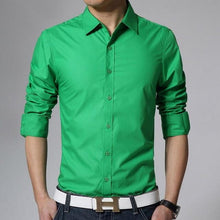 Load image into Gallery viewer, New 2018 Men's Pure Cotton Shirt Slim Fit Fashion Long Sleeve Casual Business Shirts Men Dress Shirts High Quality Camisas