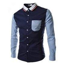 Load image into Gallery viewer, New 2018 Men's Pure Cotton Shirt Slim Fit Fashion Long Sleeve Casual Business Shirts Men Dress Shirts High Quality Camisas