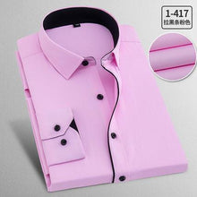 Load image into Gallery viewer, New 2018 Spring Autumn Solid Plus Size 8XL Slim Fit Cotton Men Dress Shirts Long sleeve Mens Casual Shirt Social Shirts