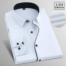 Load image into Gallery viewer, New 2018 Spring Autumn Solid Plus Size 8XL Slim Fit Cotton Men Dress Shirts Long sleeve Mens Casual Shirt Social Shirts