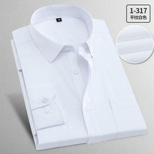 Load image into Gallery viewer, New 2018 Spring Autumn Solid Plus Size 8XL Slim Fit Cotton Men Dress Shirts Long sleeve Mens Casual Shirt Social Shirts