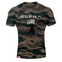 Load image into Gallery viewer, New Clothing Fashion T Shirt Men Cotton Breathable Mens Short Sleeve Fitness t-shirt Crossfit Gyms Tee Tight Casual Summer Top