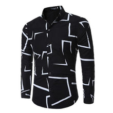 Load image into Gallery viewer, New Men's Long Sleeve Casual Shirt Fashion Rose Flower 3D Printed Floral Shirt Turn-down Collar Slim Fit Shirt For Mens Clothing