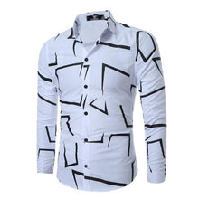 Load image into Gallery viewer, New Men's Long Sleeve Casual Shirt Fashion Rose Flower 3D Printed Floral Shirt Turn-down Collar Slim Fit Shirt For Mens Clothing