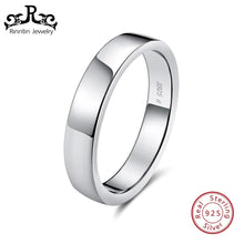 Load image into Gallery viewer, Rinntin Real Sterling Silver Women Wedding Band High Polished Can Engrave Name Date Bar Men Rings Party 925 Jewelry TSR73