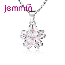 画像をギャラリービューアに読み込む, YAAMELI Special Charm Design Fashion Temperament Korean 925 Silver Flower Necklace With Box Chain For Women Best Gift