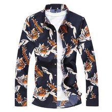Load image into Gallery viewer, plus size 7XL shirt top silk men long sleeve 2018 spring mens designer dress shirt good quality