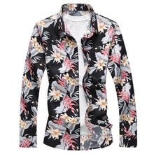 Load image into Gallery viewer, plus size 7XL shirt top silk men long sleeve 2018 spring mens designer dress shirt good quality