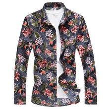 Load image into Gallery viewer, plus size 7XL shirt top silk men long sleeve 2018 spring mens designer dress shirt good quality