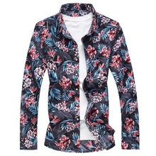 Load image into Gallery viewer, plus size 7XL shirt top silk men long sleeve 2018 spring mens designer dress shirt good quality