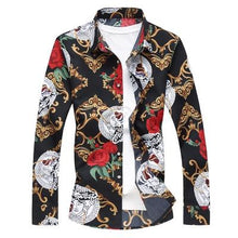 Load image into Gallery viewer, plus size 7XL shirt top silk men long sleeve 2018 spring mens designer dress shirt good quality