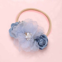 Load image into Gallery viewer, BalleenShiny Fashion Florals Headband Newborn Baby Elastic Princess Hairbands Child Kids Pearl Fresh Style Cute Headwear Gifts