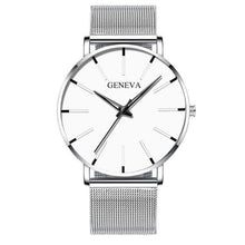 Load image into Gallery viewer, 2020 Minimalist Men's Fashion Ultra Thin Watches Simple Men Business Stainless Steel Mesh Belt Quartz Watch Relogio Masculino