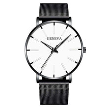 Load image into Gallery viewer, 2020 Minimalist Men's Fashion Ultra Thin Watches Simple Men Business Stainless Steel Mesh Belt Quartz Watch Relogio Masculino