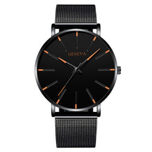 Load image into Gallery viewer, 2020 Minimalist Men's Fashion Ultra Thin Watches Simple Men Business Stainless Steel Mesh Belt Quartz Watch Relogio Masculino