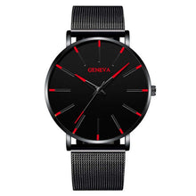 Load image into Gallery viewer, 2020 Minimalist Men's Fashion Ultra Thin Watches Simple Men Business Stainless Steel Mesh Belt Quartz Watch Relogio Masculino
