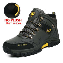 Load image into Gallery viewer, Brand Men Winter Snow Boots Waterproof Leather Sneakers Super Warm Men's Boots Outdoor Male Hiking Boots Work Shoes Size 39-47