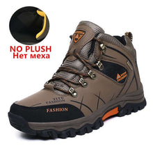 Load image into Gallery viewer, Brand Men Winter Snow Boots Waterproof Leather Sneakers Super Warm Men's Boots Outdoor Male Hiking Boots Work Shoes Size 39-47