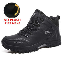 Load image into Gallery viewer, Brand Men Winter Snow Boots Waterproof Leather Sneakers Super Warm Men's Boots Outdoor Male Hiking Boots Work Shoes Size 39-47