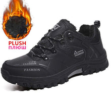 Load image into Gallery viewer, Brand Men Winter Snow Boots Waterproof Leather Sneakers Super Warm Men's Boots Outdoor Male Hiking Boots Work Shoes Size 39-47